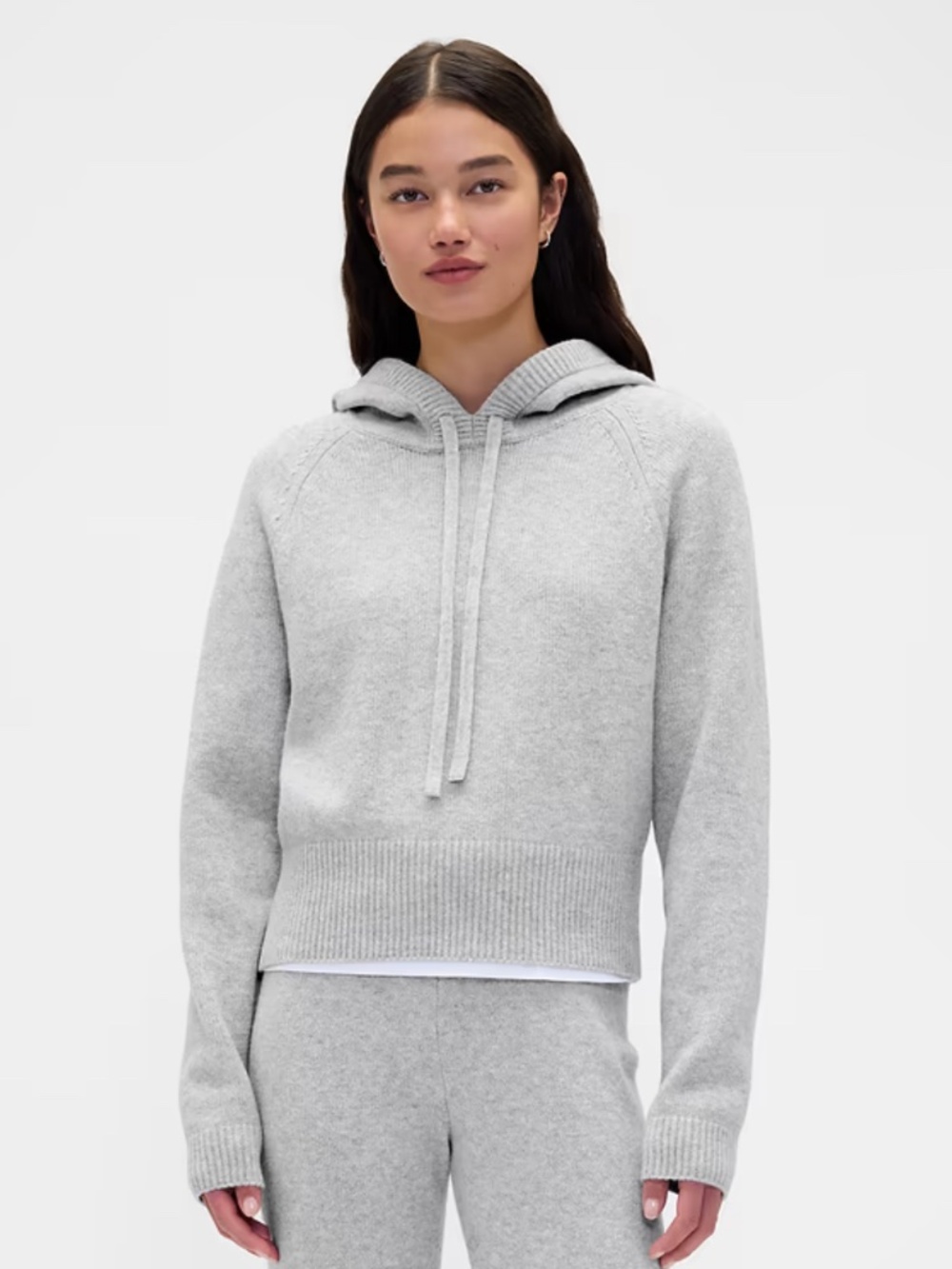 GAP Cashsoft Grey Hoodie (Small - Tall)
